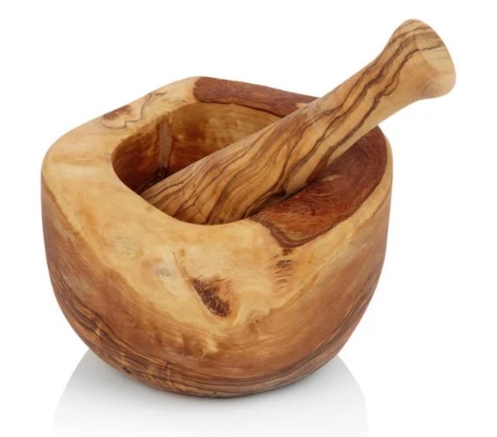 Bowls & Dishes vijzel en stamper, Overige typen, Verzenden, Hout, Nieuw