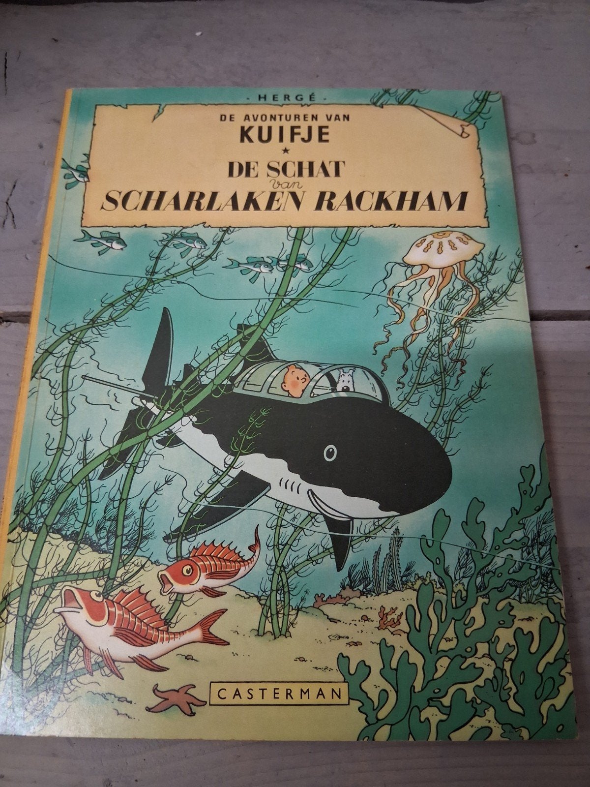 Kuifje de schat van scharlaken  rsckham 1947, Boeken, Eén stripboek, Ophalen of Verzenden
