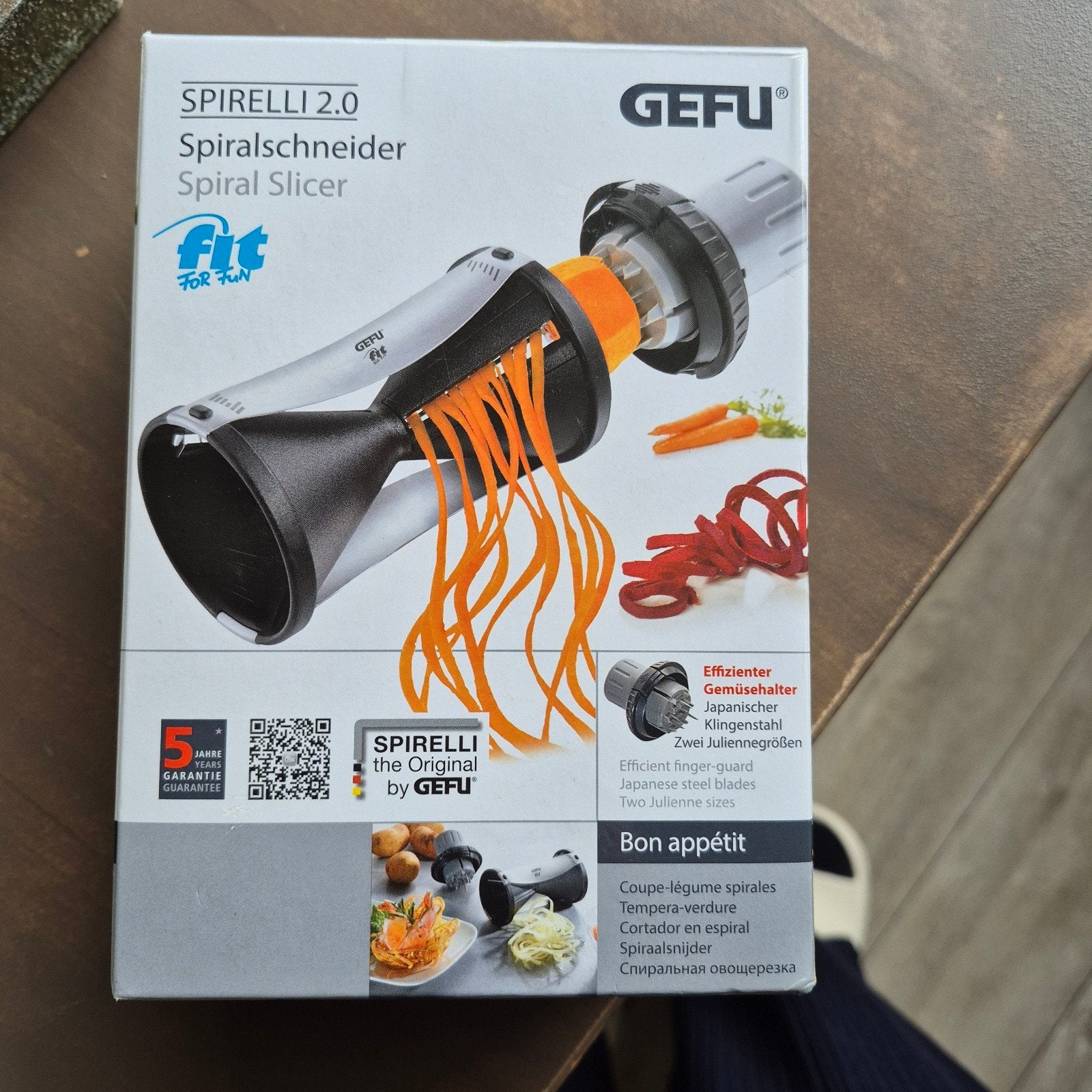 GEFU Spirelli 2.0 Spiraalsnijder - Nieuw in doos, Overige typen, Kunststof, Nieuw, Ophalen of Verzenden