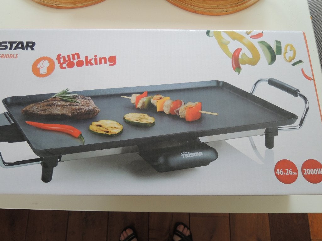 tristar grillplaat BP-2965 te koop aangeboden, Ophalen of Verzenden, Zo goed als nieuw, Tafelgrill