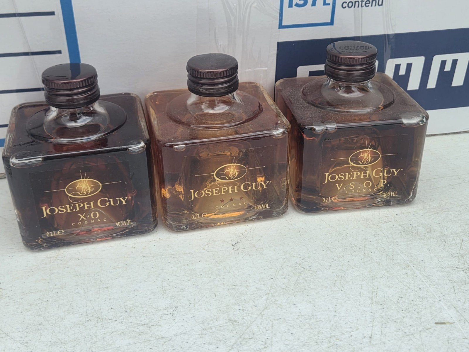 Joseph Guy Cognac Miniatuurflesjes - VSOP & XO, Ophalen of Verzenden, Nieuw