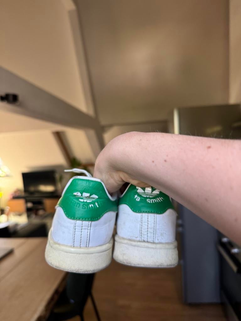 Oude Adidas Stan Smith sneakers - Klassieke stijl, Ophalen, Gedragen, Wit, Sneakers of Gympen