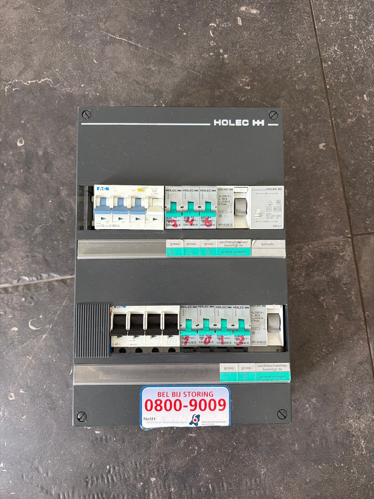 Holec HH Groepenkast met Eaton en Holec componenten, Ophalen, Gebruikt, Overige merken, Groepenkast