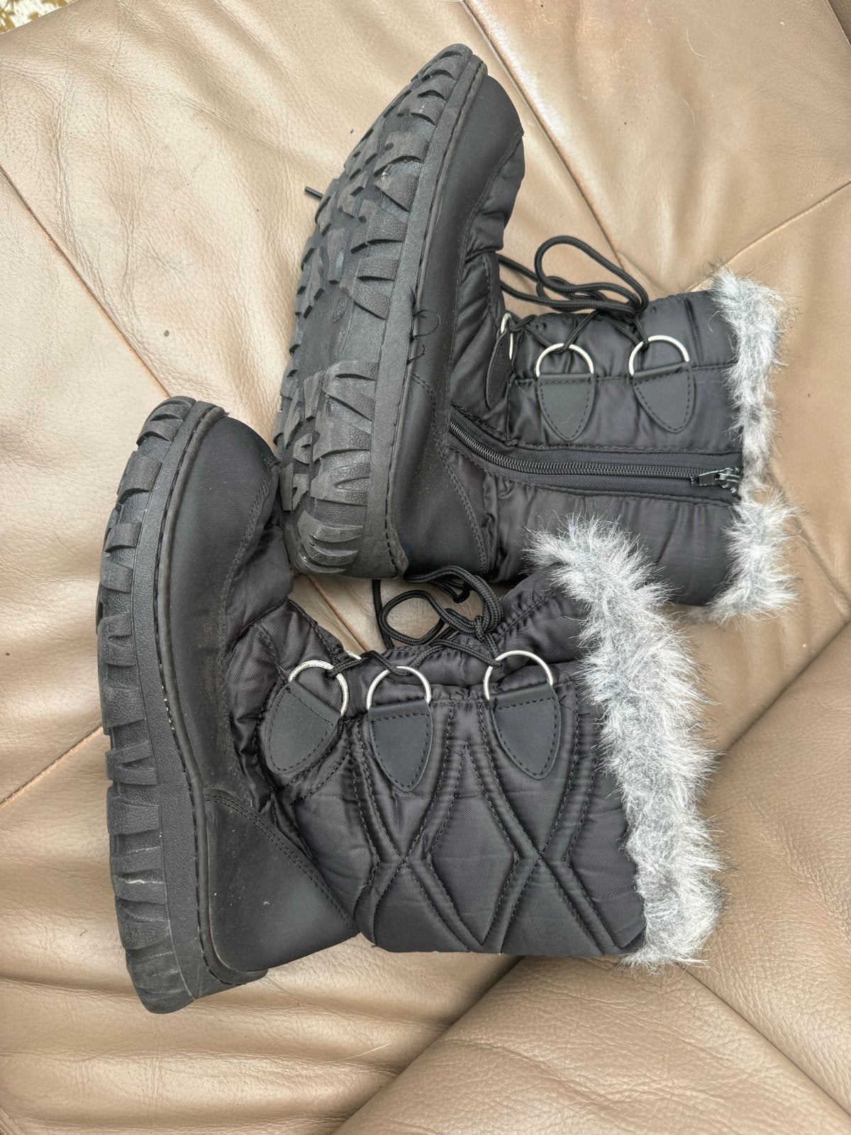 Warme zwarte snowboots - Maat 38 nieuw, Ophalen of Verzenden, Gedragen, Maat 38/40 (M), Overige typen