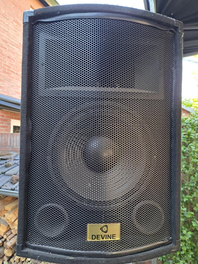 Devine topjes 75 watt rms, Ophalen of Verzenden, Zo goed als nieuw, Minder dan 500 watt