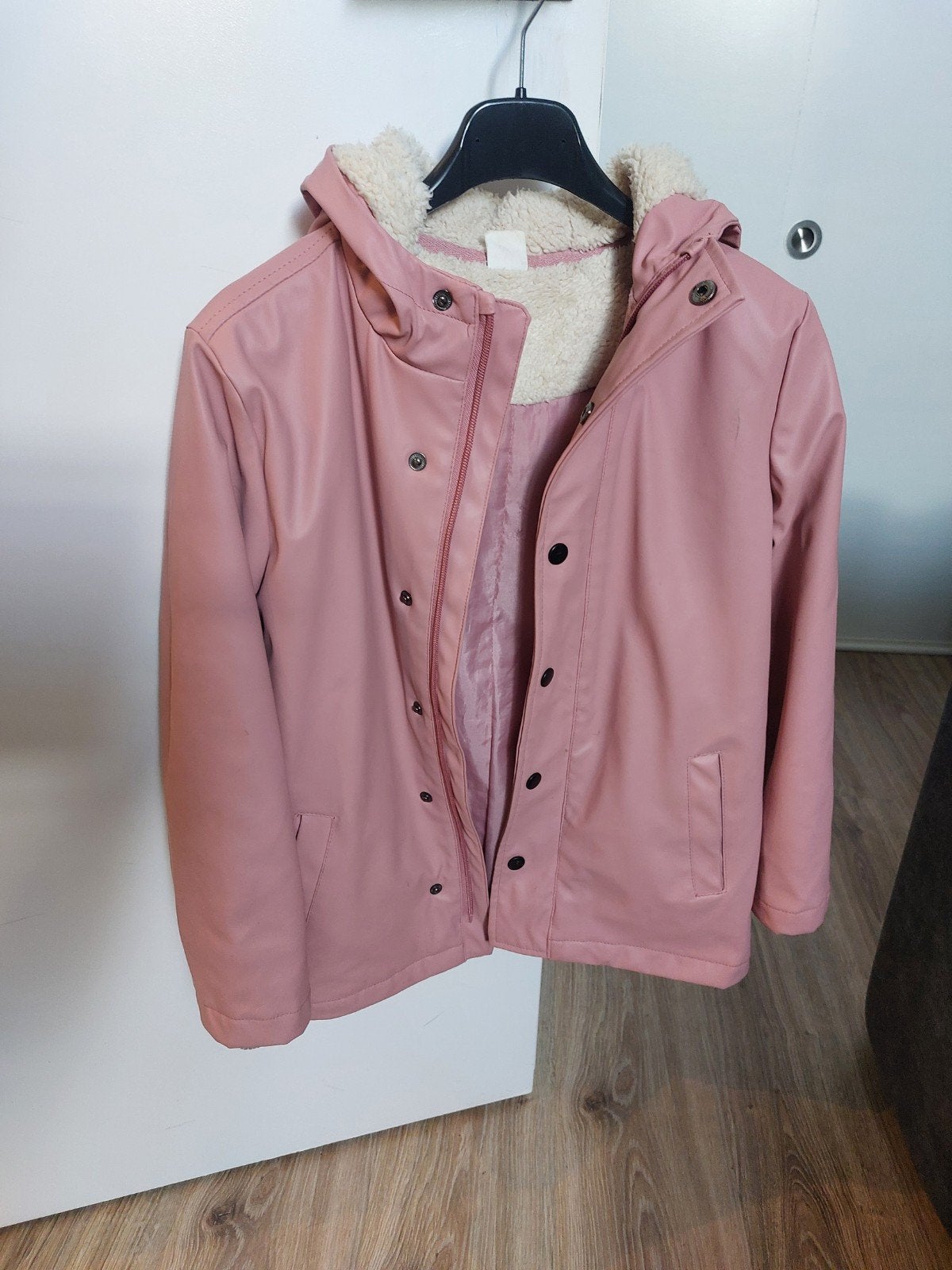 Regenjas roze hema 134/140, Ophalen of Verzenden, Gebruikt