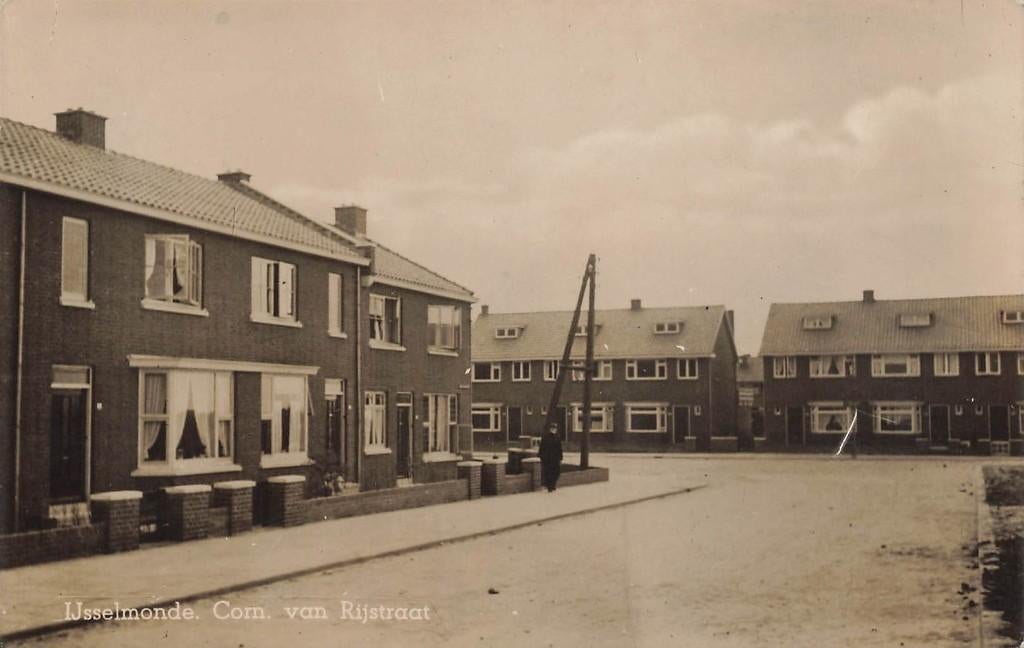 IJsselmonde, Corn. van Rijstraat, Ophalen of Verzenden, 1940 tot 1960, Ongelopen, Zuid-Holland