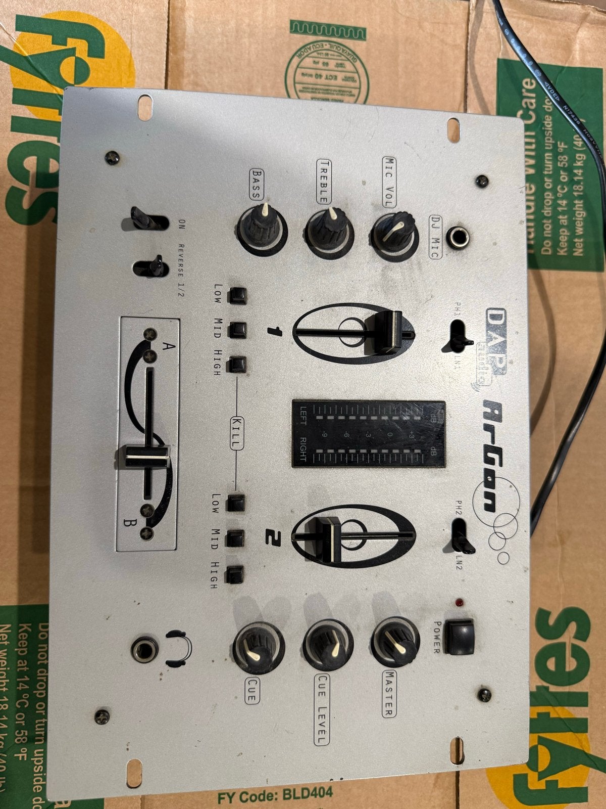DAP Audio ArGan DJ Mixer, Muziek en Instrumenten, Ophalen of Verzenden, Gebruikt, Minder dan 5 kanalen, Microfooningang