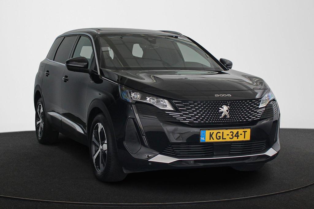 Peugeot 5008 1.6 PureTech Blue Lease GT 7p. Panoramadak Alca, 4 cilinders, 181 pk, Zwart, Bedrijf