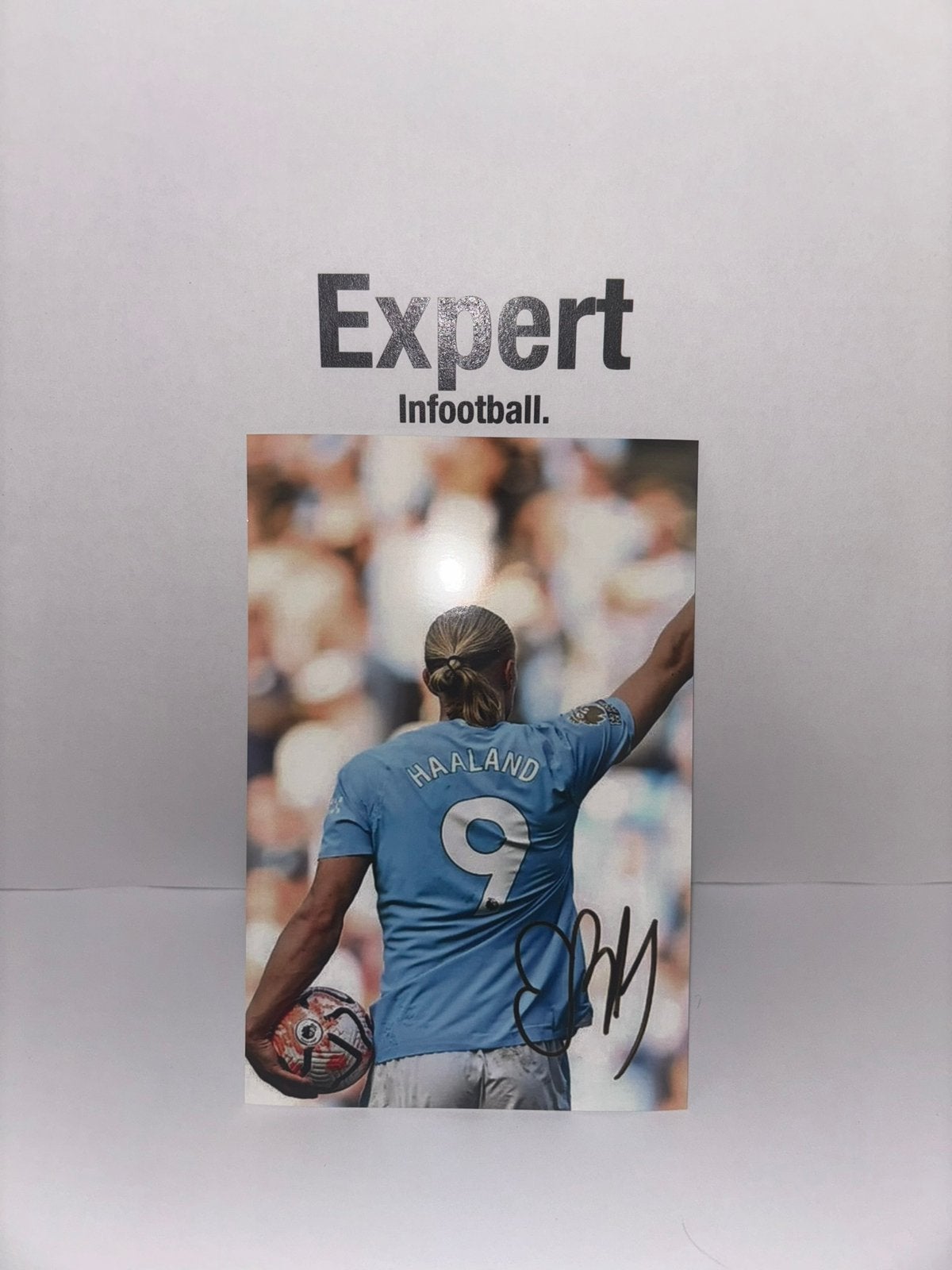 Haaland gesigneerde foto - manchester city, Ophalen of Verzenden, Nieuw, Buitenlandse clubs, Spelerskaart