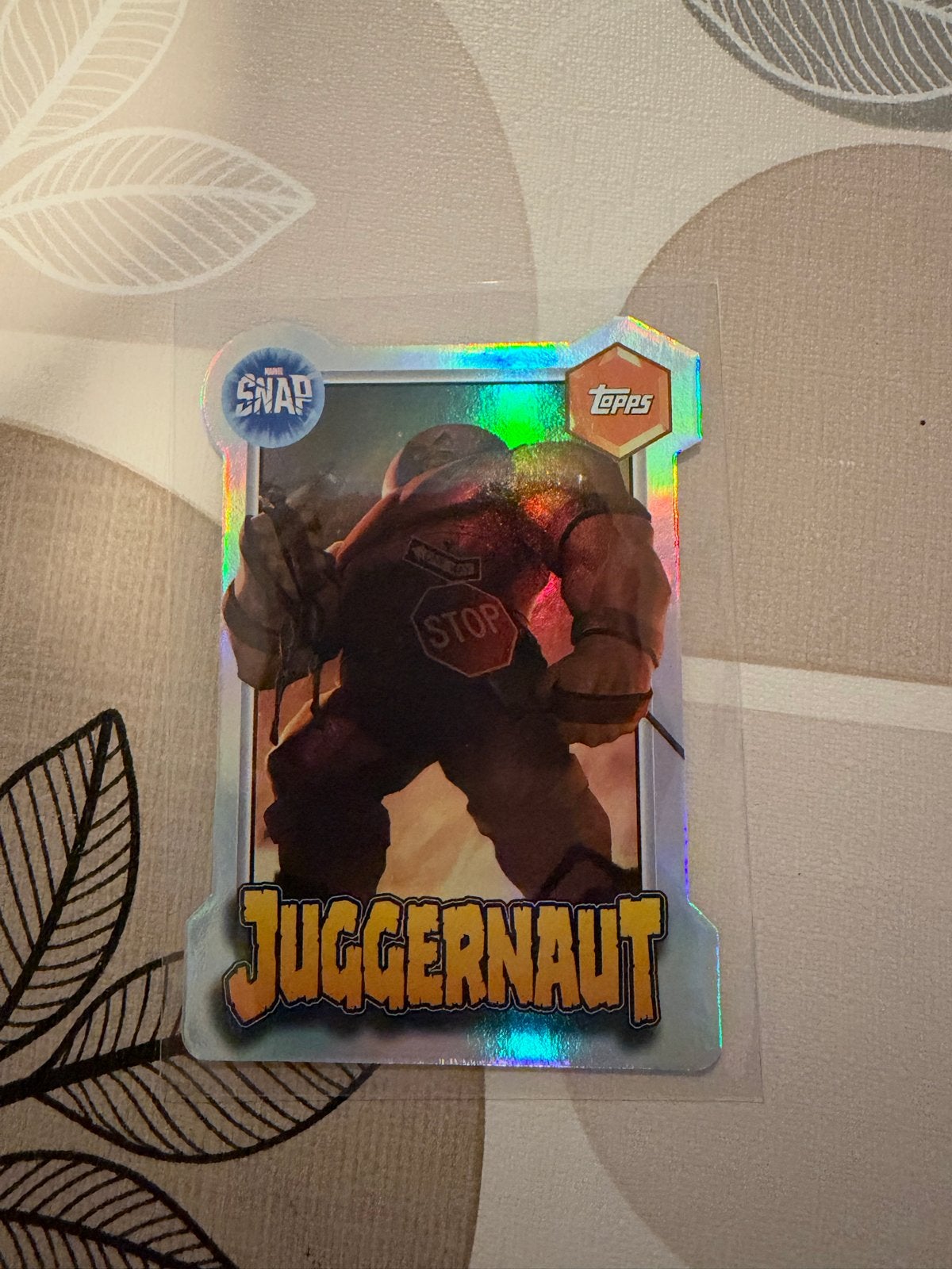 Marvel Neon Topps 2026 Juggernaut (Marvel SNAP Insert), Ophalen of Verzenden, Zo goed als nieuw, Losse kaart, Foil