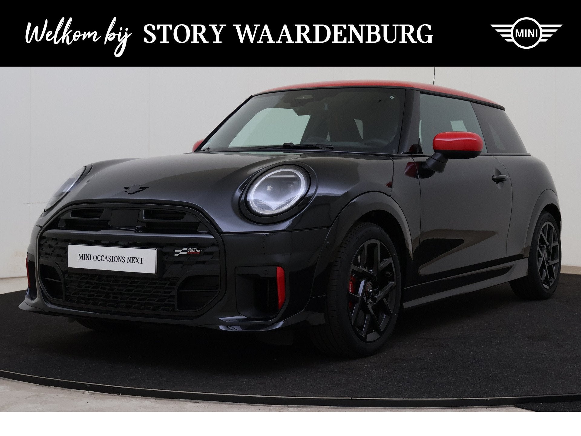 MINI Cooper John Cooper Works Automaat / Sportstoelen / Comf, Gebruikt, Zwart, 4 cilinders, Met garantie (alle)
