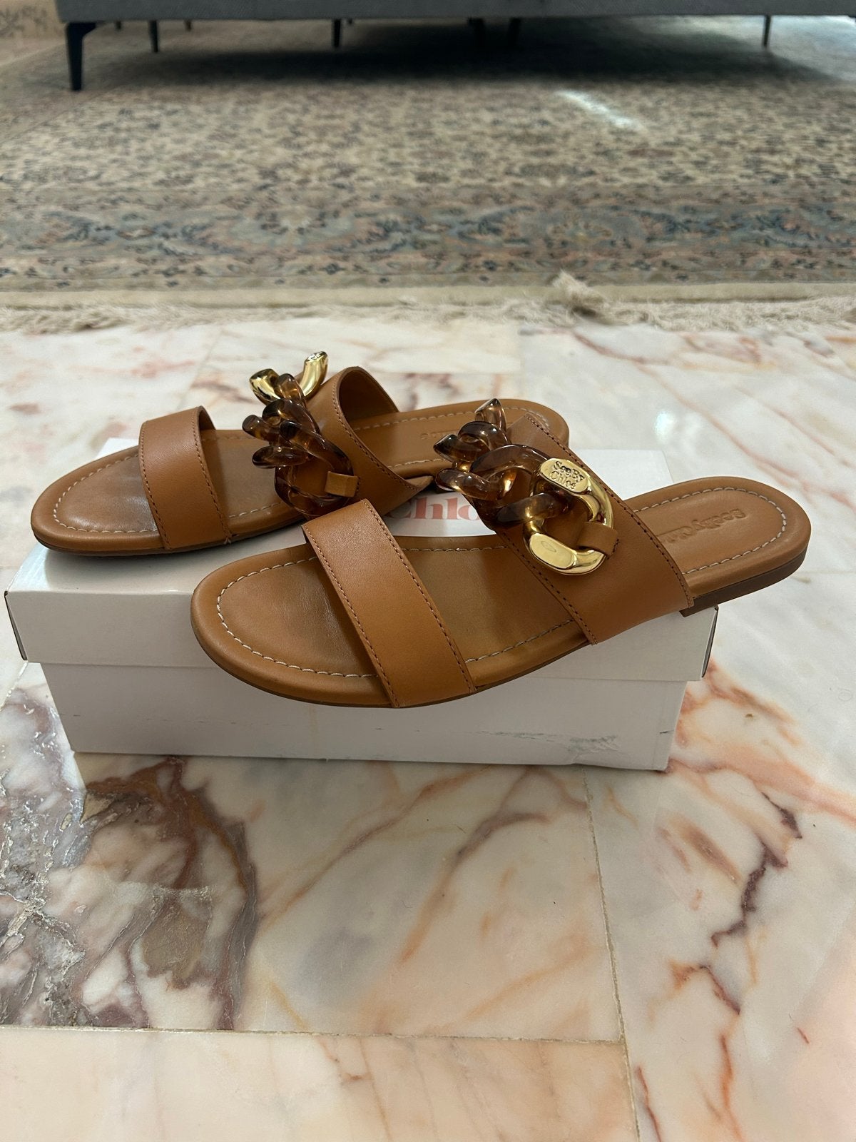 See by Chloé Nieuw Leren Sandalen Maat 39, Kleding | Dames, Bruin, Nieuw, Sandalen of Muiltjes, Ophalen of Verzenden