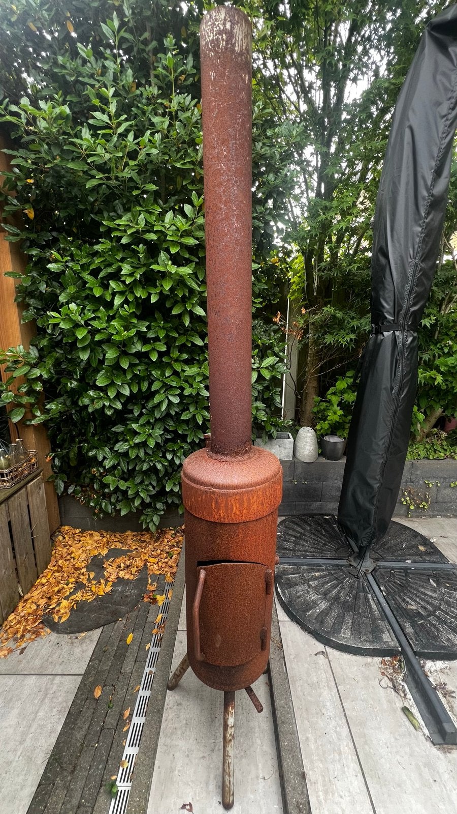 Zelfbouw vuurton/tuinhaard/buitenkachel, Ophalen, Gebruikt, Vuurton