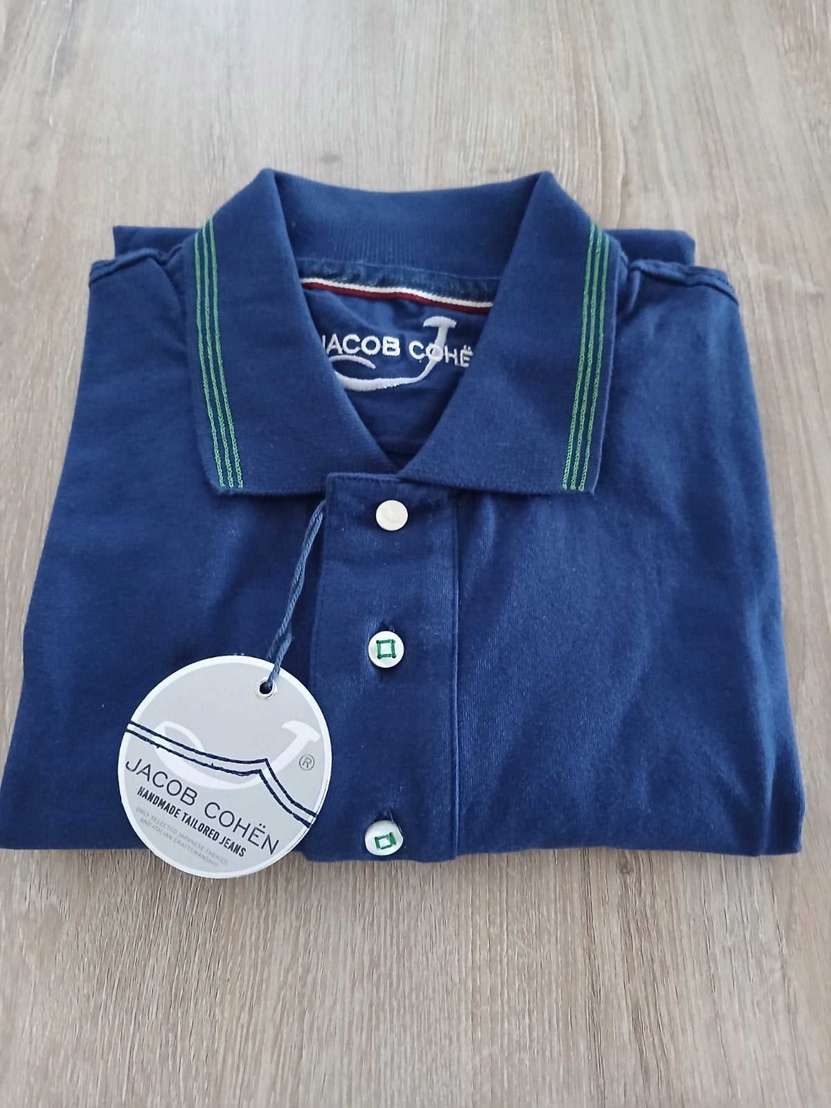 Nieuwe Jacob Cohen polo lange mouw - Maat L, Maat 52/54 (L), Blauw, Nieuw, Ophalen of Verzenden