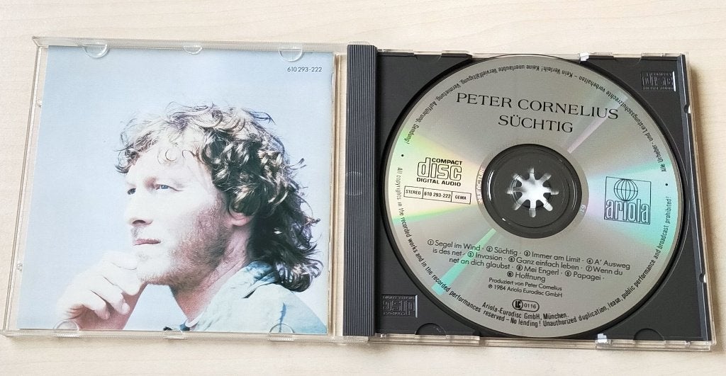 Peter Cornelius - Suchtig CD 1984 Japan/EU, Ophalen of Verzenden, Zo goed als nieuw, Pop