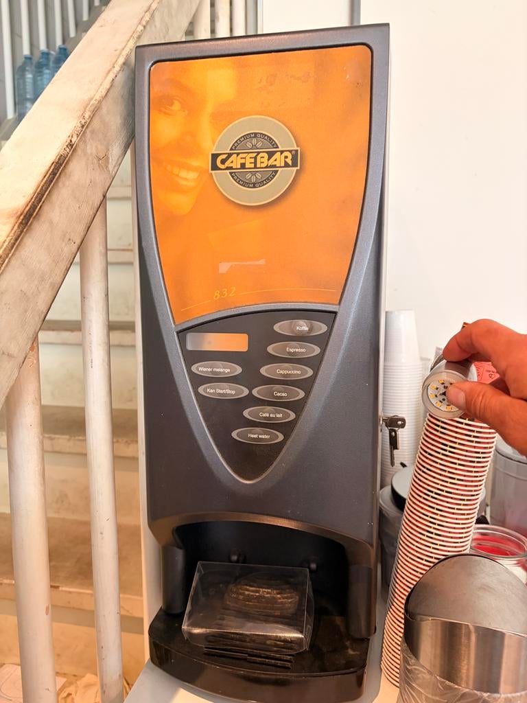 Cafebar Koffiemachine met onderkast - Gebruikt, Ophalen, Gebruikt, Koffiemachine, Gemalen koffie