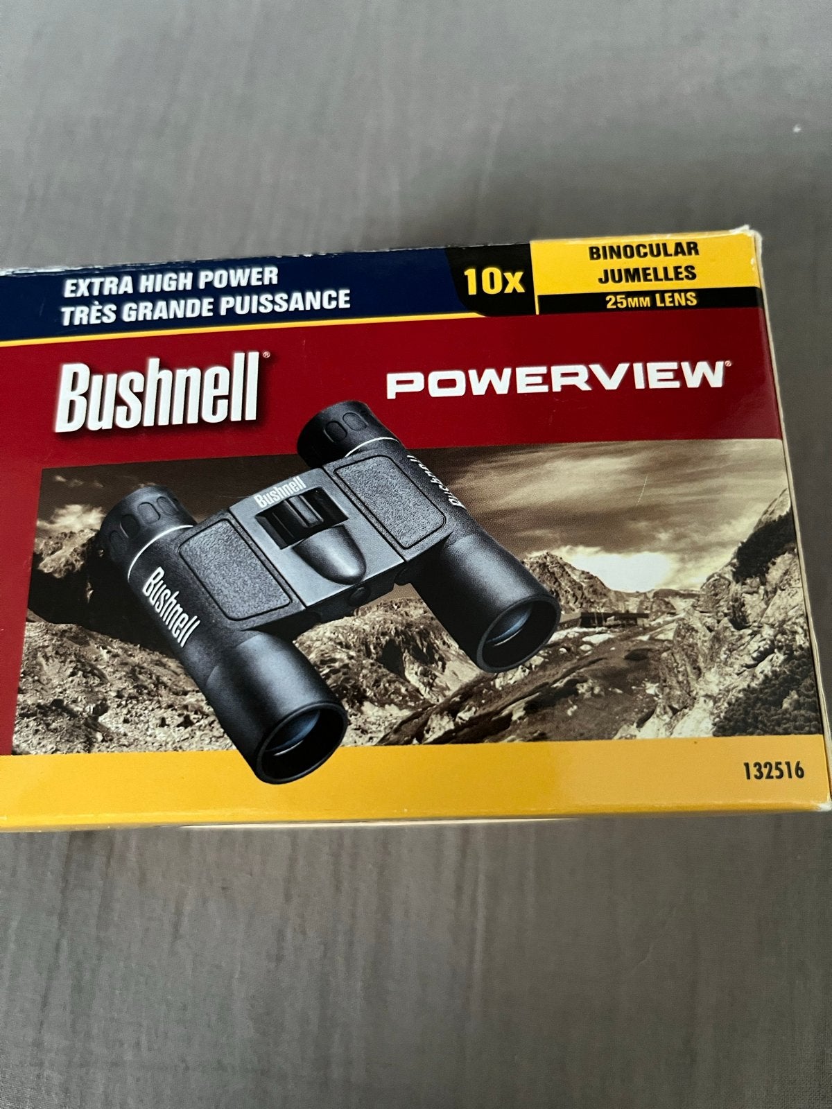 Bushnell PowerView 10x25 Verrekijker met Hoes, Ophalen, Dakkant (recht), Zo goed als nieuw, 8 tot 12x