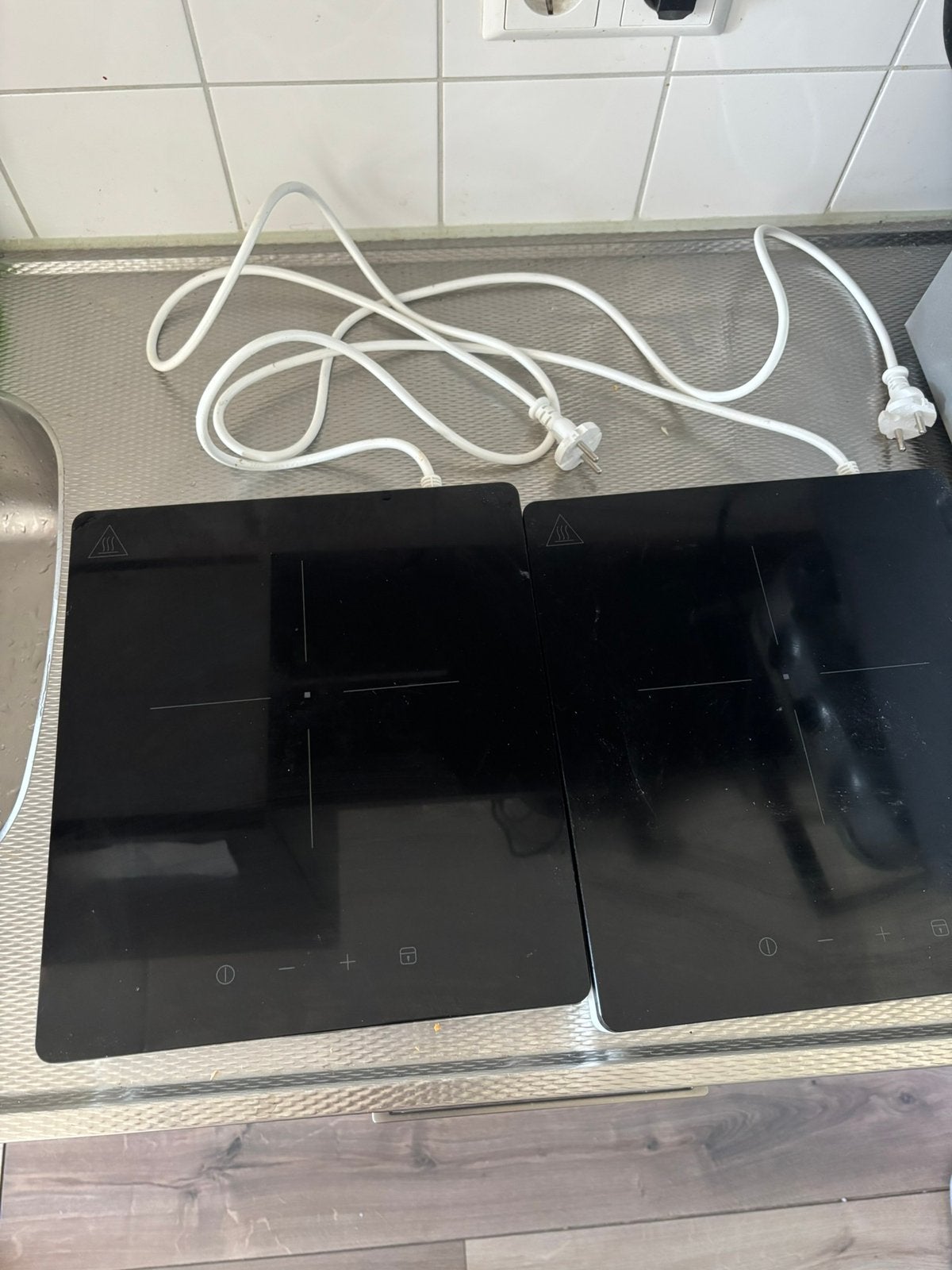 2x IKEA inductie kookplaten, Ophalen, 4 kookzones, Zo goed als nieuw, Inbouw