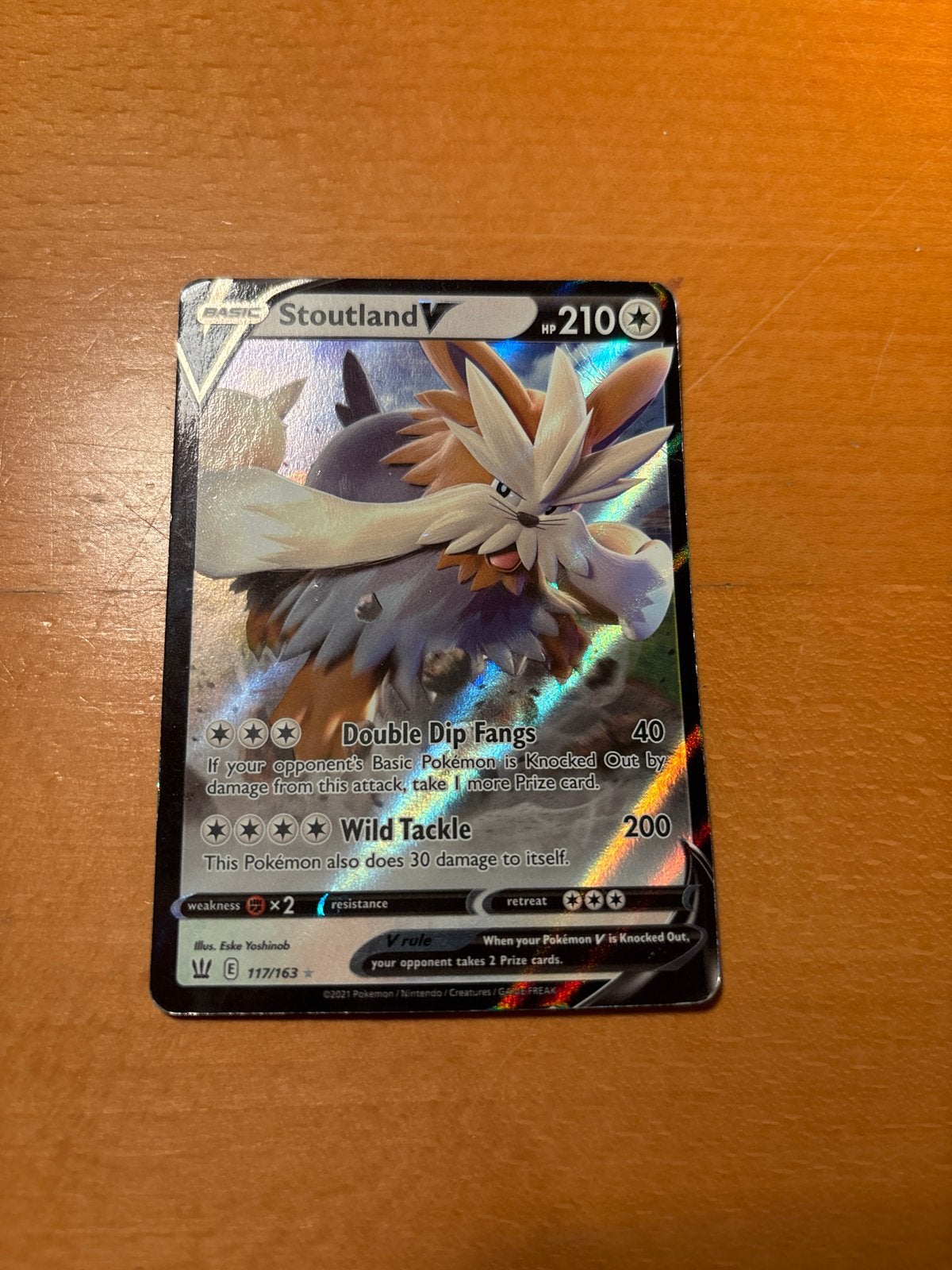 Pokémon V Kaarten: Stoutland V & Meowth V, Ophalen of Verzenden, Zo goed als nieuw, Meerdere kaarten