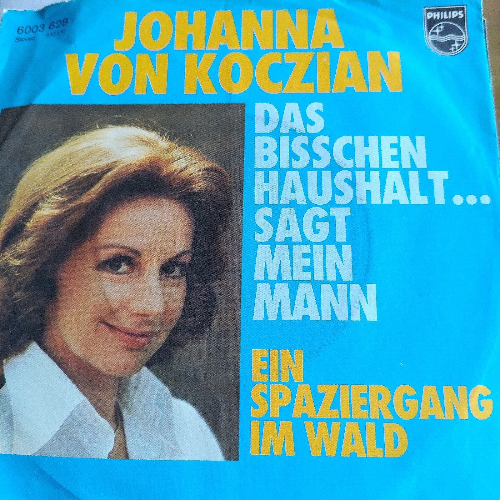 Johanna von Koczian  Das Bisschen Haushalt / Ein Spaziergan, Cd's en Dvd's, Gebruikt, 7 inch, EP, Schlager