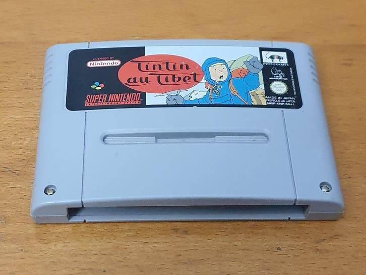 SNES | Tintin au Tibet, 1 speler, Ophalen of Verzenden, Gebruikt, Vanaf 3 jaar