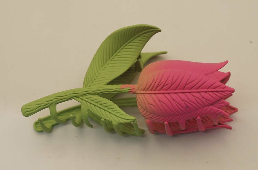 Haarklem roze tulp, Sieraden, Tassen en Uiterlijk, Verzenden, Nieuw, Haarspeld