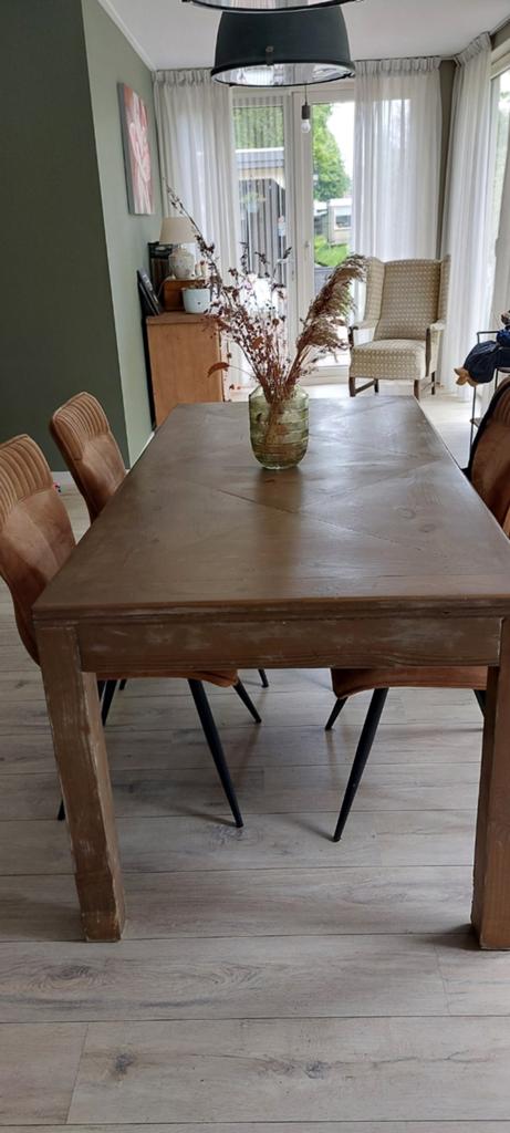 Mexicaans grenen tafel, Huis en Inrichting, Tafels | Eettafels, Ophalen of Verzenden
