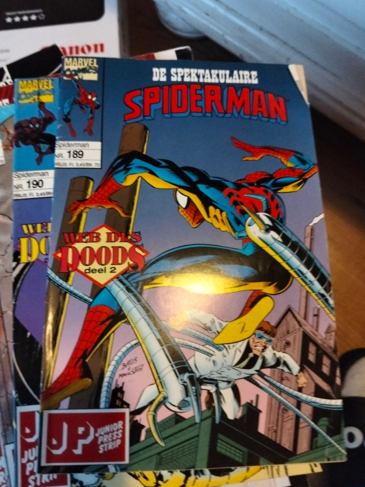 8 Spiderman strips, Meerdere comics, Ophalen of Verzenden, Gelezen, Europa