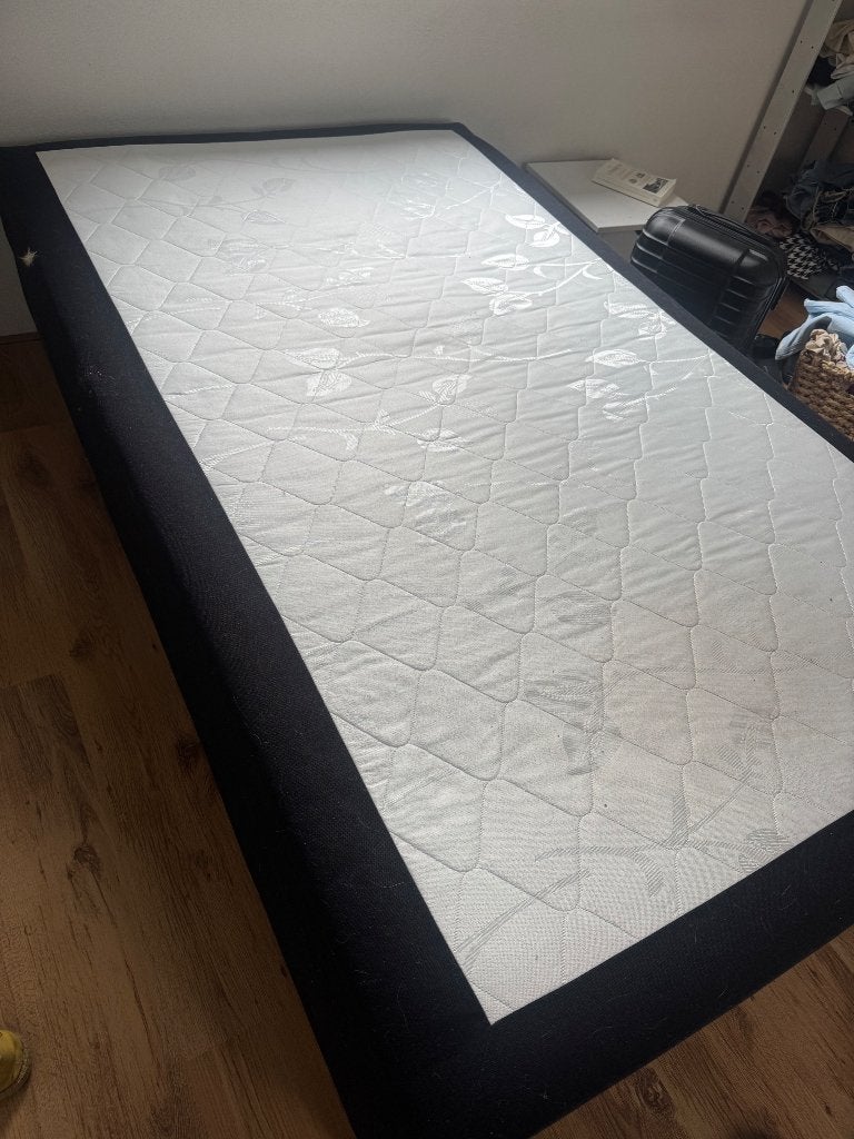 Boxspring bed, Ophalen, Gebruikt, Zwart, Twijfelaar