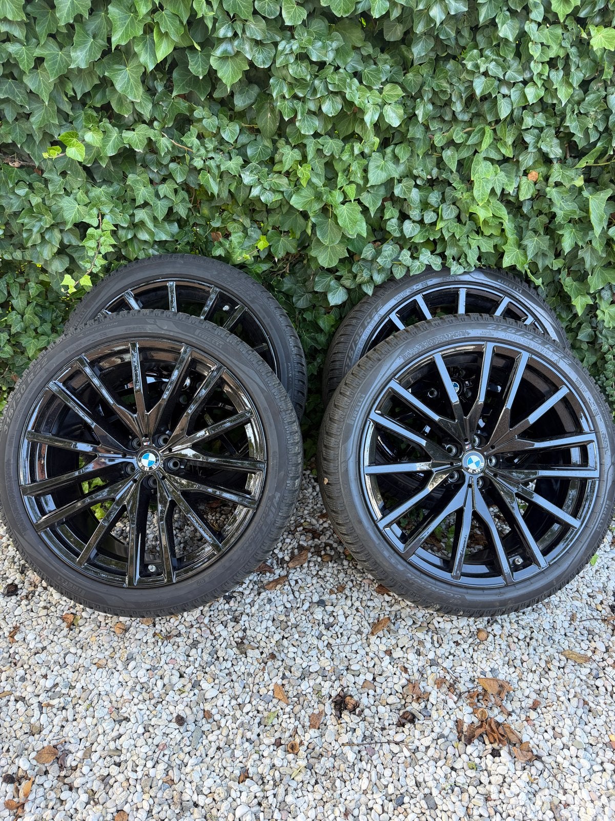 Set 22” winterwielen BMW X5, Ophalen, Gebruikt, 275 mm, Banden en Velgen