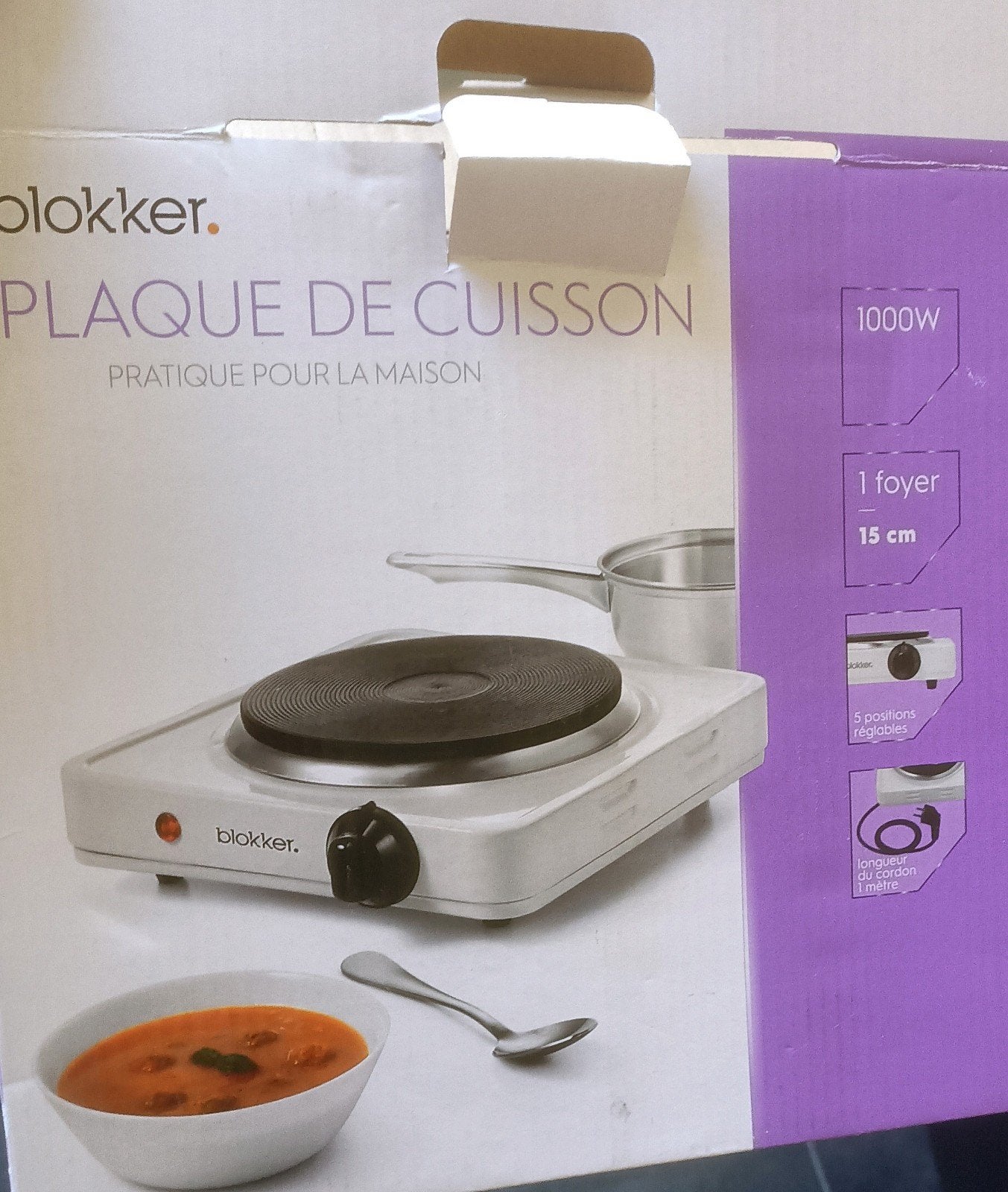 Blokker kookplaatje nieuw, Nieuw, 3 kookzones of minder, Ophalen of Verzenden, Vrijstaand