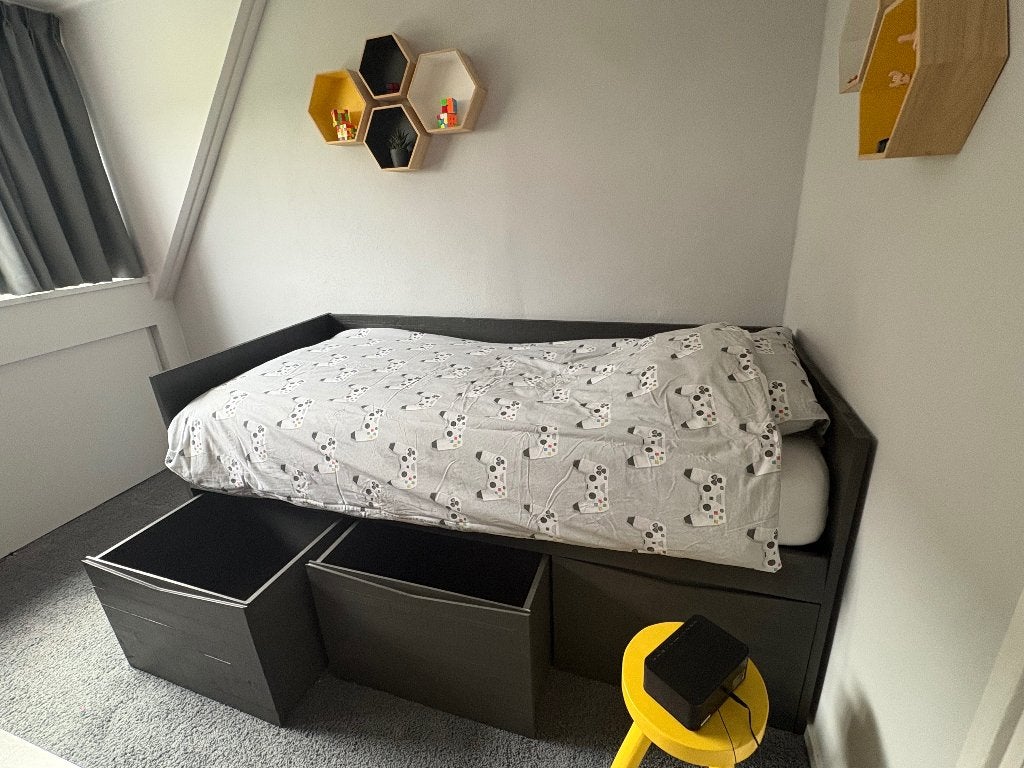 Bedbank Coming Kids Zavi, Ophalen, 90 cm, Eenpersoons, Zo goed als nieuw