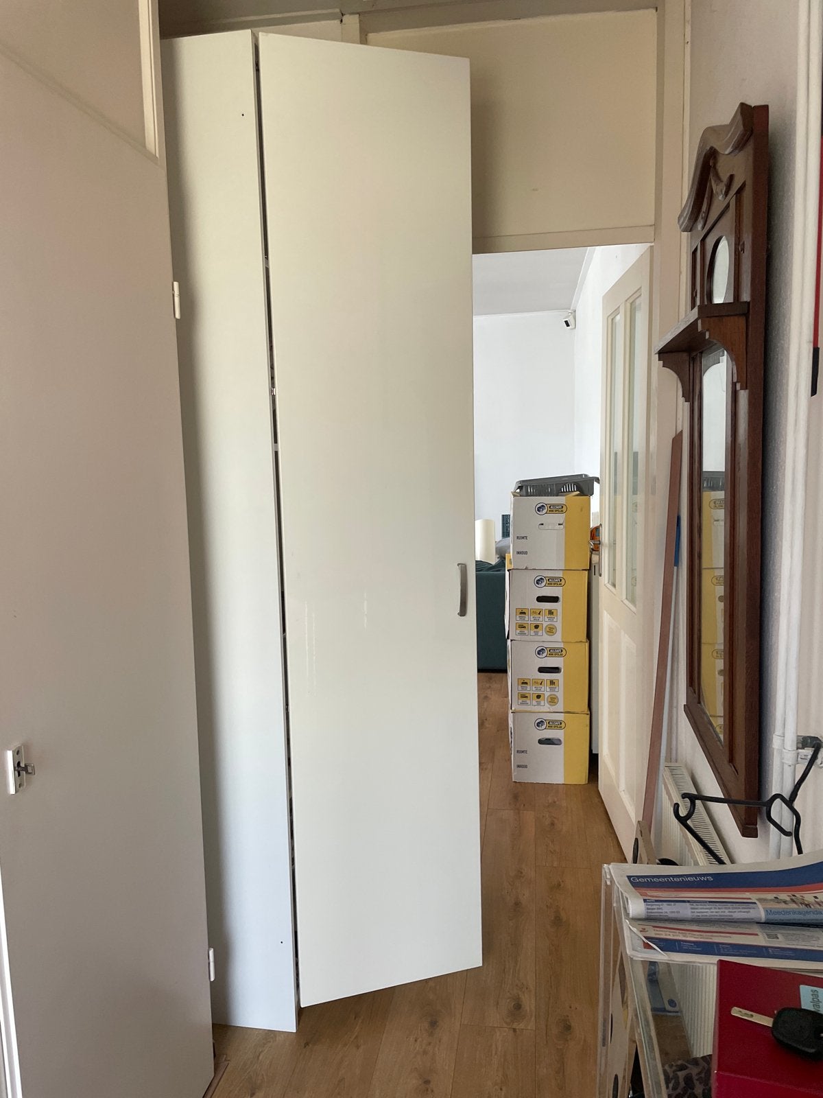 Witte Paxkast deur glans-, Ophalen, Overige materialen, Minder dan 50 cm, 200 cm of meer