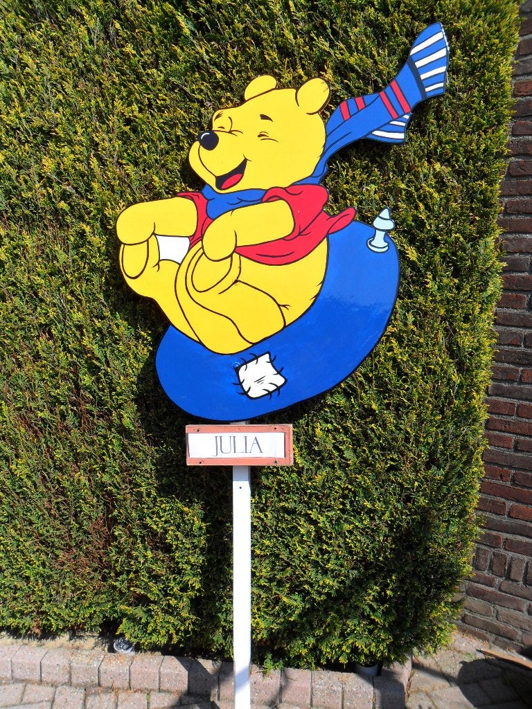 Geboorteborden o.a Geboortebord Winnie The Pooh, Ophalen, Nieuw, Geboortebord