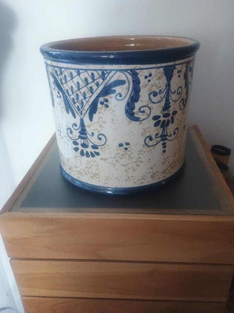 Mooie Deruta Italia bloempot, Antiek en Kunst, Ophalen of Verzenden