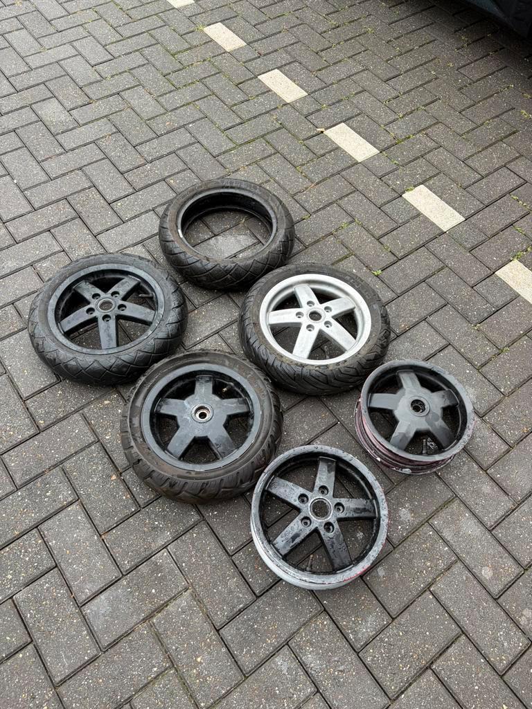 Piaggio Vespa S LX LXV velgen voor + achter gebruikt, Ophalen of Verzenden, Vespa, Vespa, Vespa