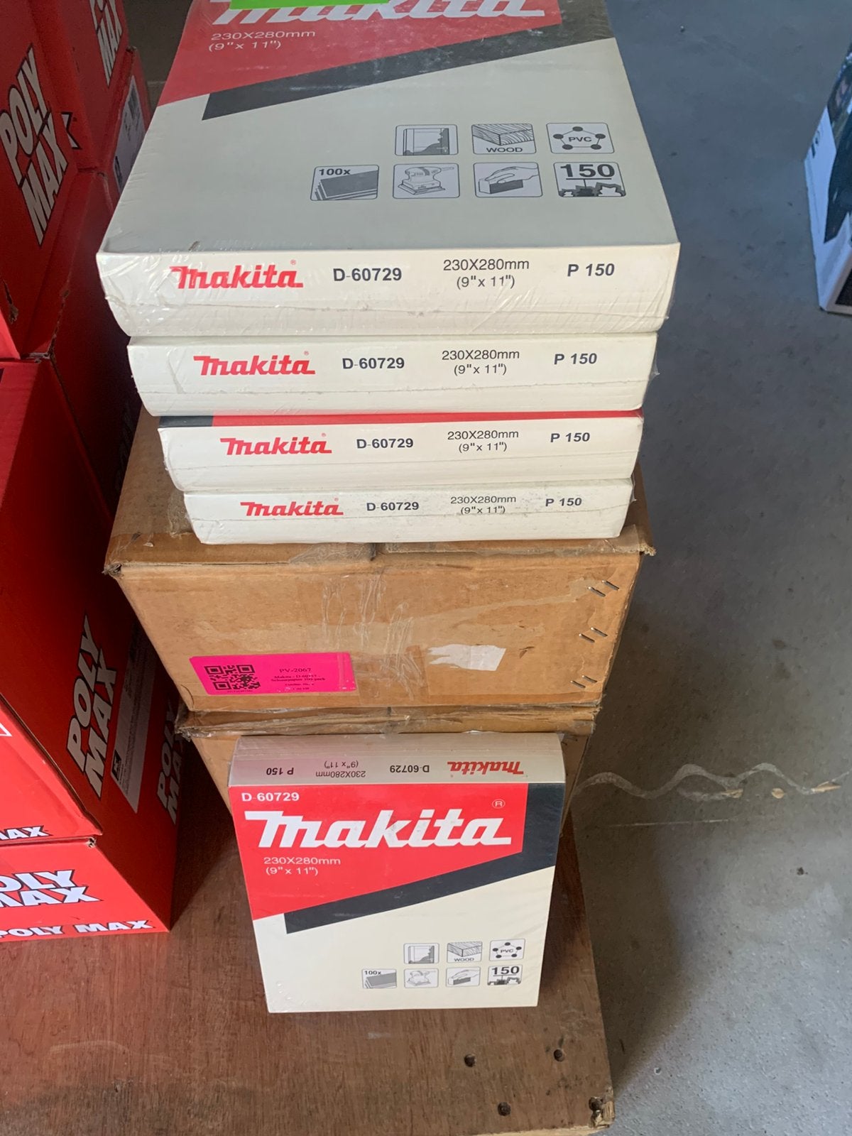 Makita schuurpapier 100 st P150 – los of partij, Minder dan 25 mm, Nieuw, Ophalen of Verzenden, Plank