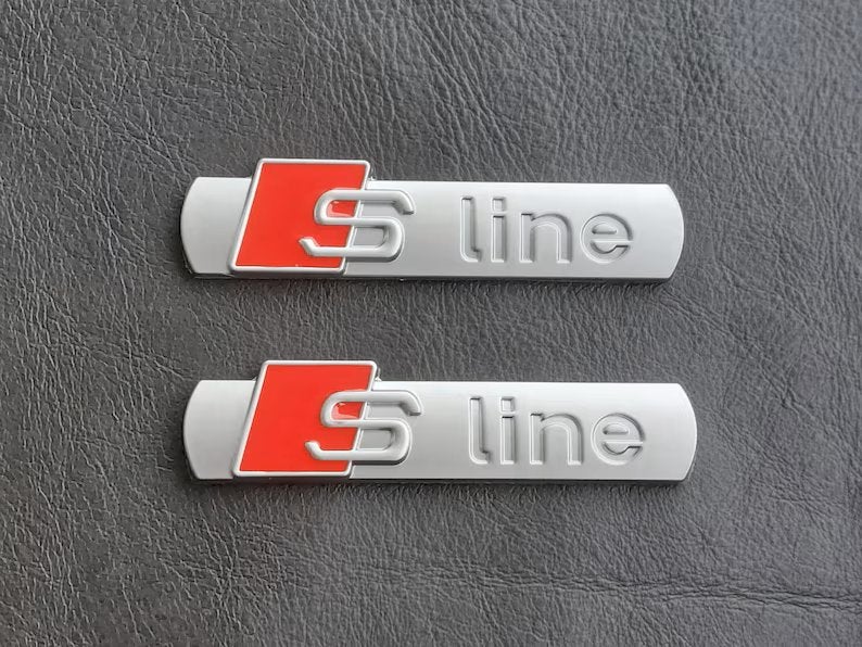 S-line Logo - Badges - Zilver Mat, Auto diversen, Ophalen of Verzenden, Nieuw