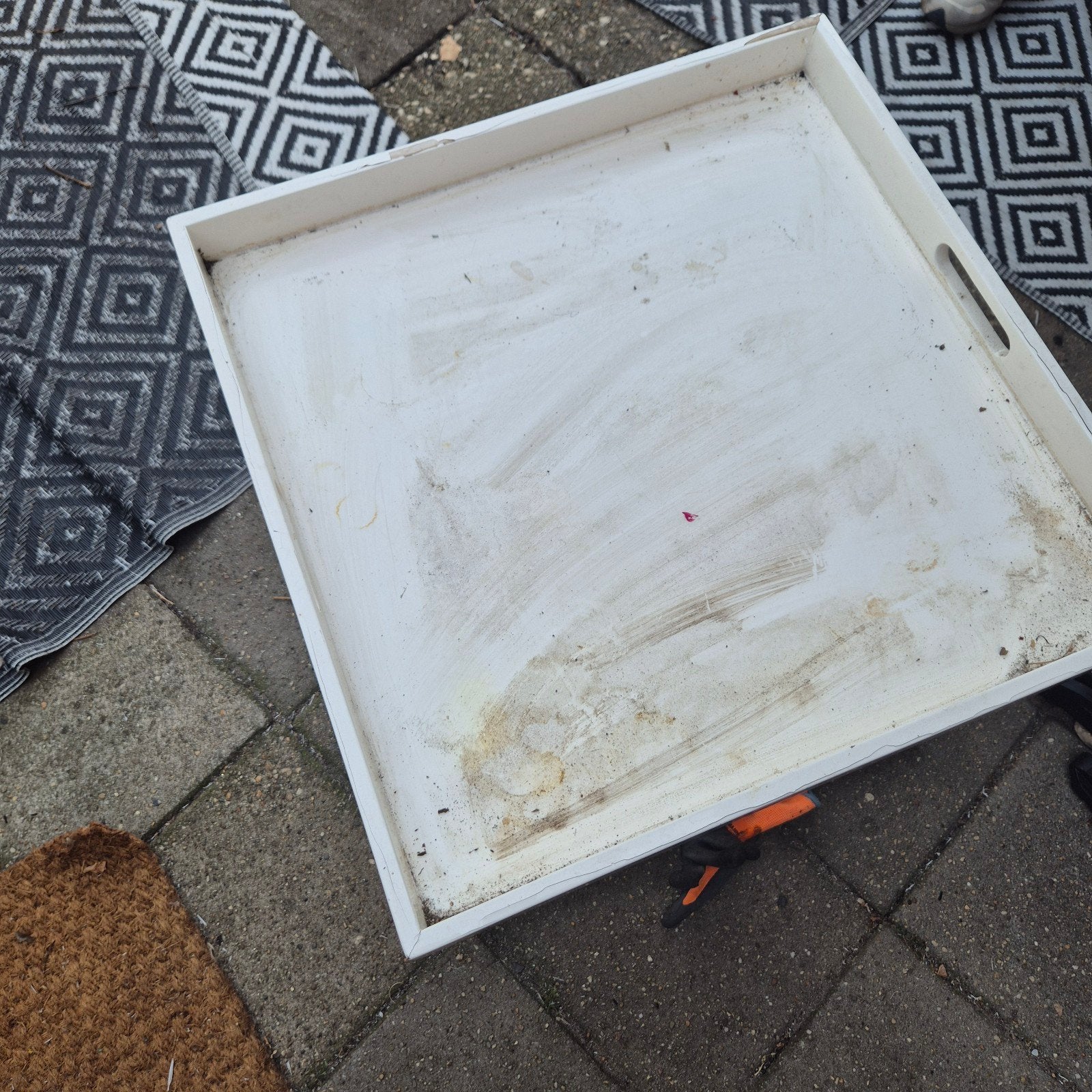Tafel, Ophalen, Gebruikt, Dienblad, Met opstaande rand