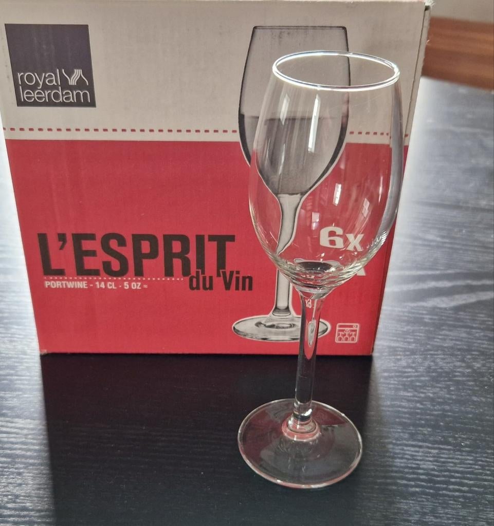 Royal Leerdam Portglazen - 14 cl, Ophalen, Nieuw, Glas, Glas of Glazen