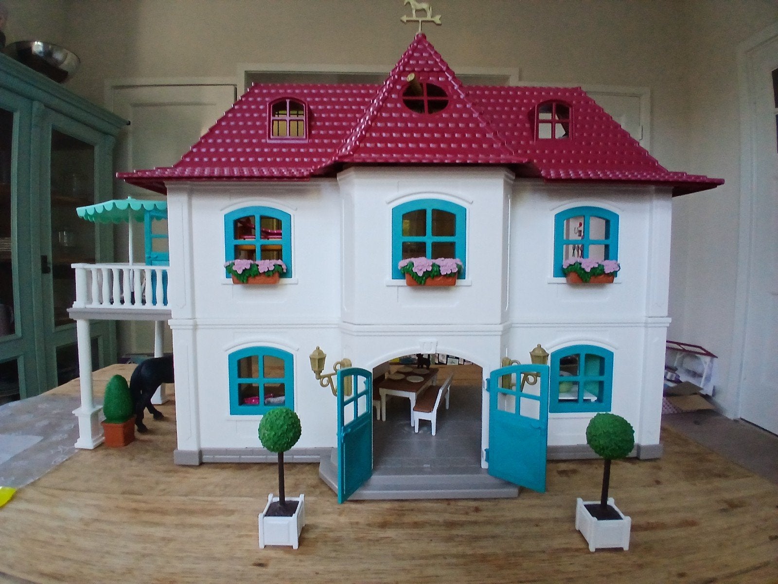 Schleich Horse Club Lakeside Woonhuis en stal, Ophalen, Zo goed als nieuw, Poppenhuis
