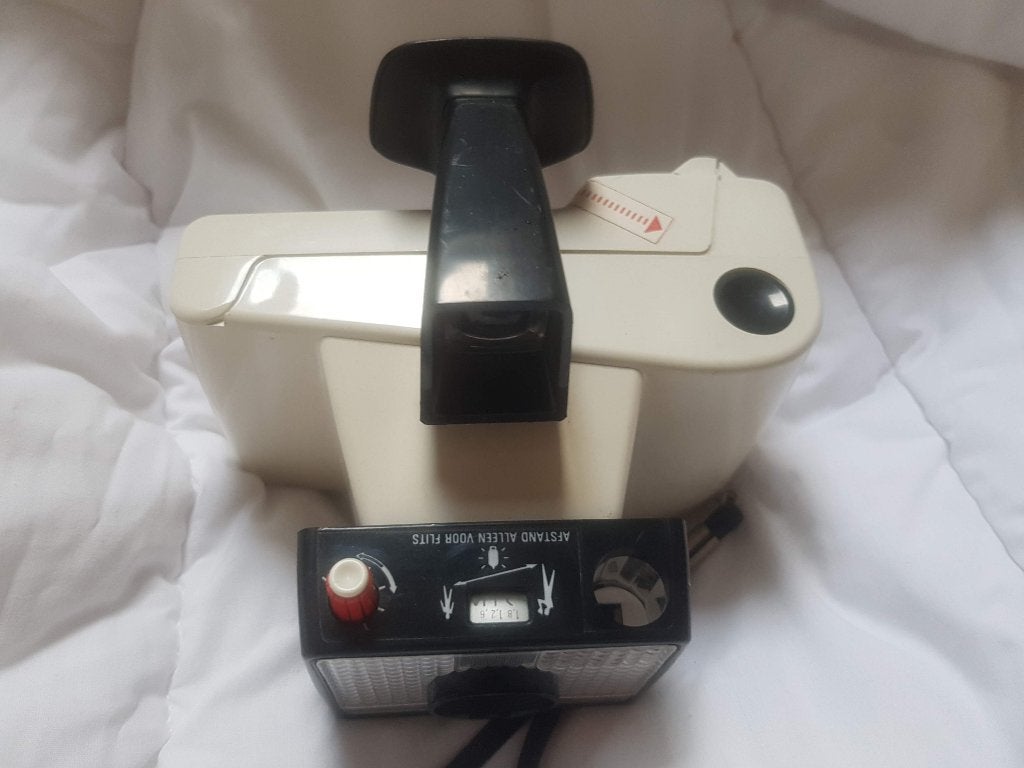 Polaroid fotocamera fototoestel landcamera Foto verzamelen, Audio, Tv en Foto, Fotocamera's Analoog, Verzenden, Zo goed als nieuw
