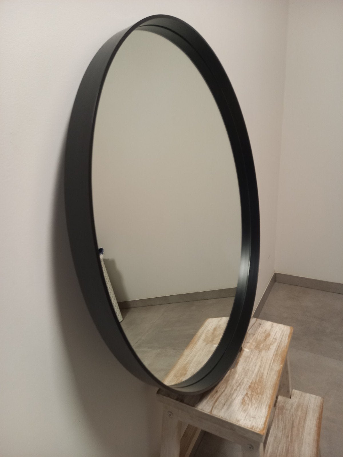 ronde spiegel, Huis en Inrichting, Ophalen, Rond, Zo goed als nieuw, 75 tot 100 cm