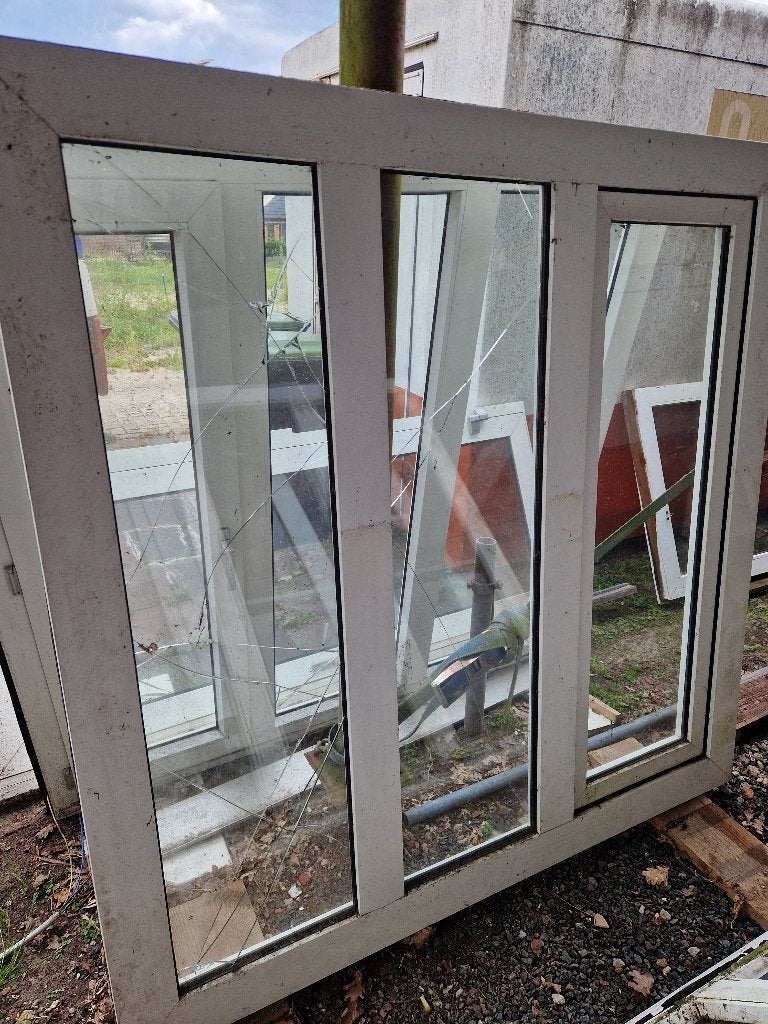 Te koop diverse kunststof en aluminium kozijnen, Kunststof, Gebruikt, Raamkozijn, 150 tot 225 cm