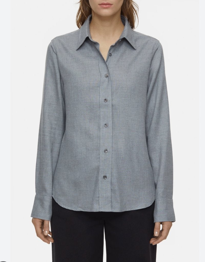CLOSED prachtige grijze blouse mt M ZGAN herfst/winter, Maat 38/40 (M), Verzenden, Closed, Zo goed als nieuw