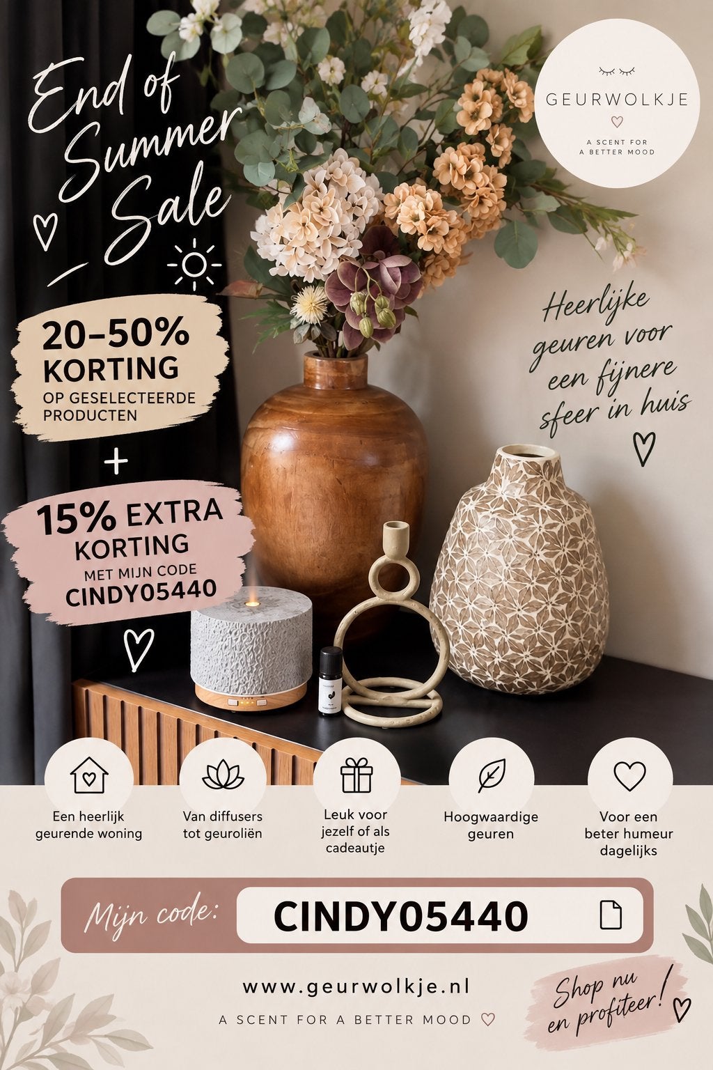 Geurwolkje – End of Summer Sale kortingscode, Tickets en Kaartjes