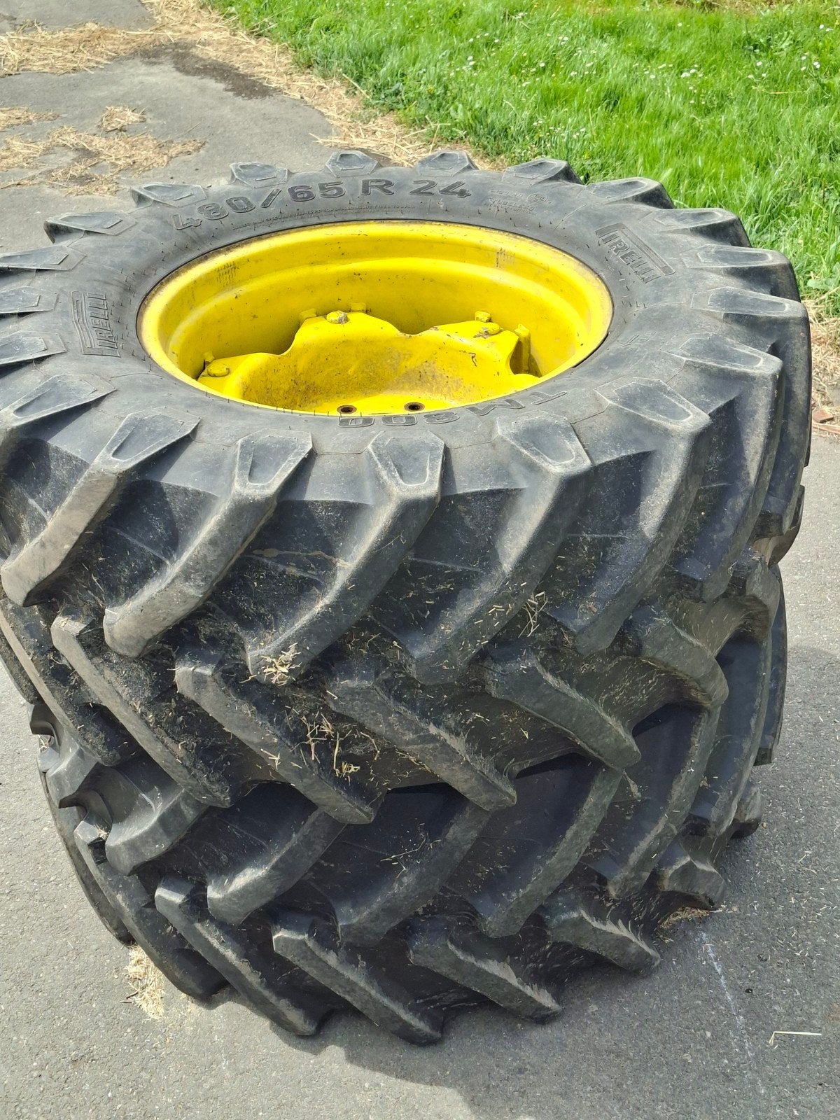 Tractorbanden met john deere velgen - 480/65 R24, Ophalen