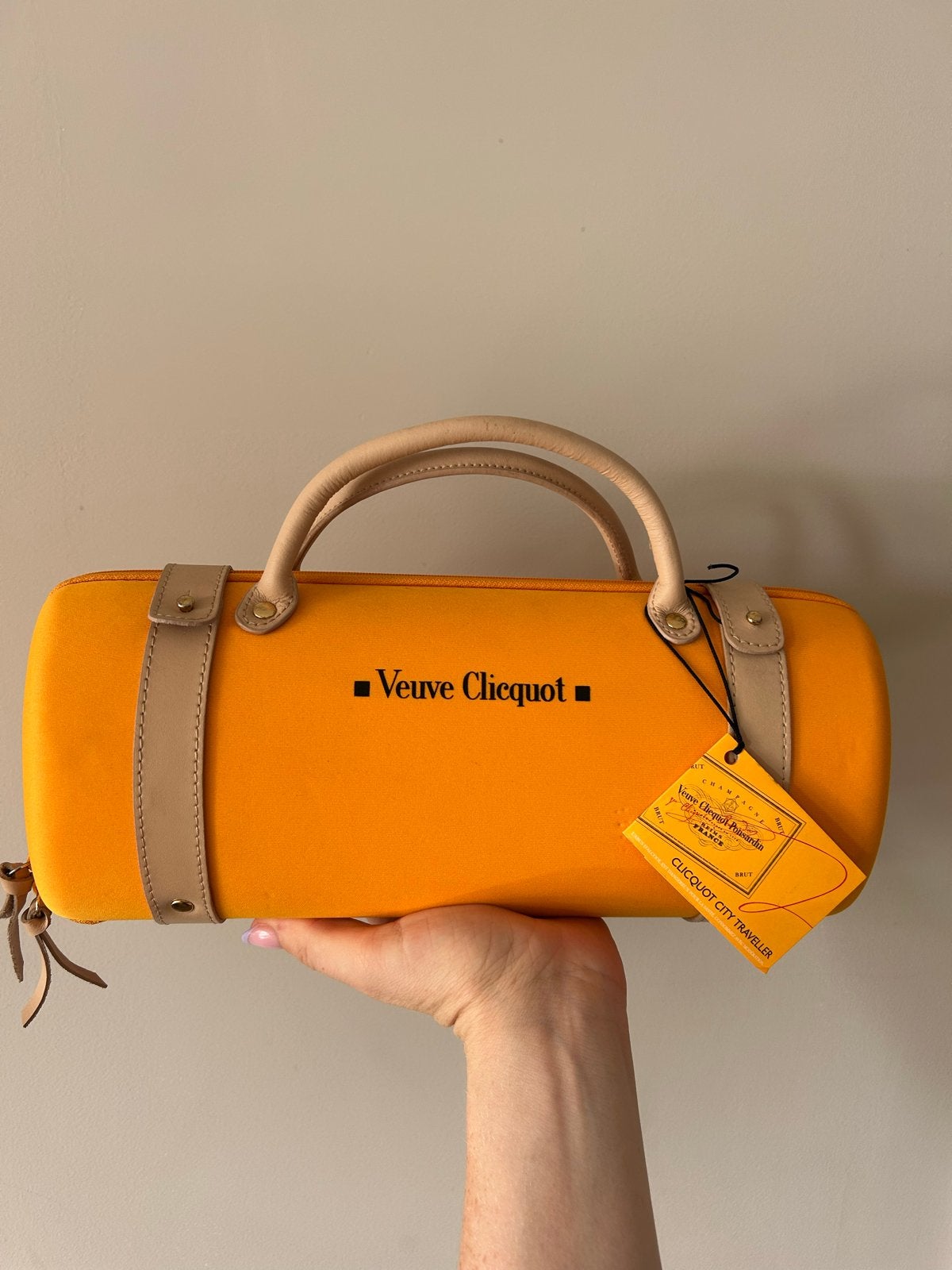 Originele Veuve Clicquot City Traveller, Overige stijlen, Ophalen of Verzenden, Zo goed als nieuw, Oranje