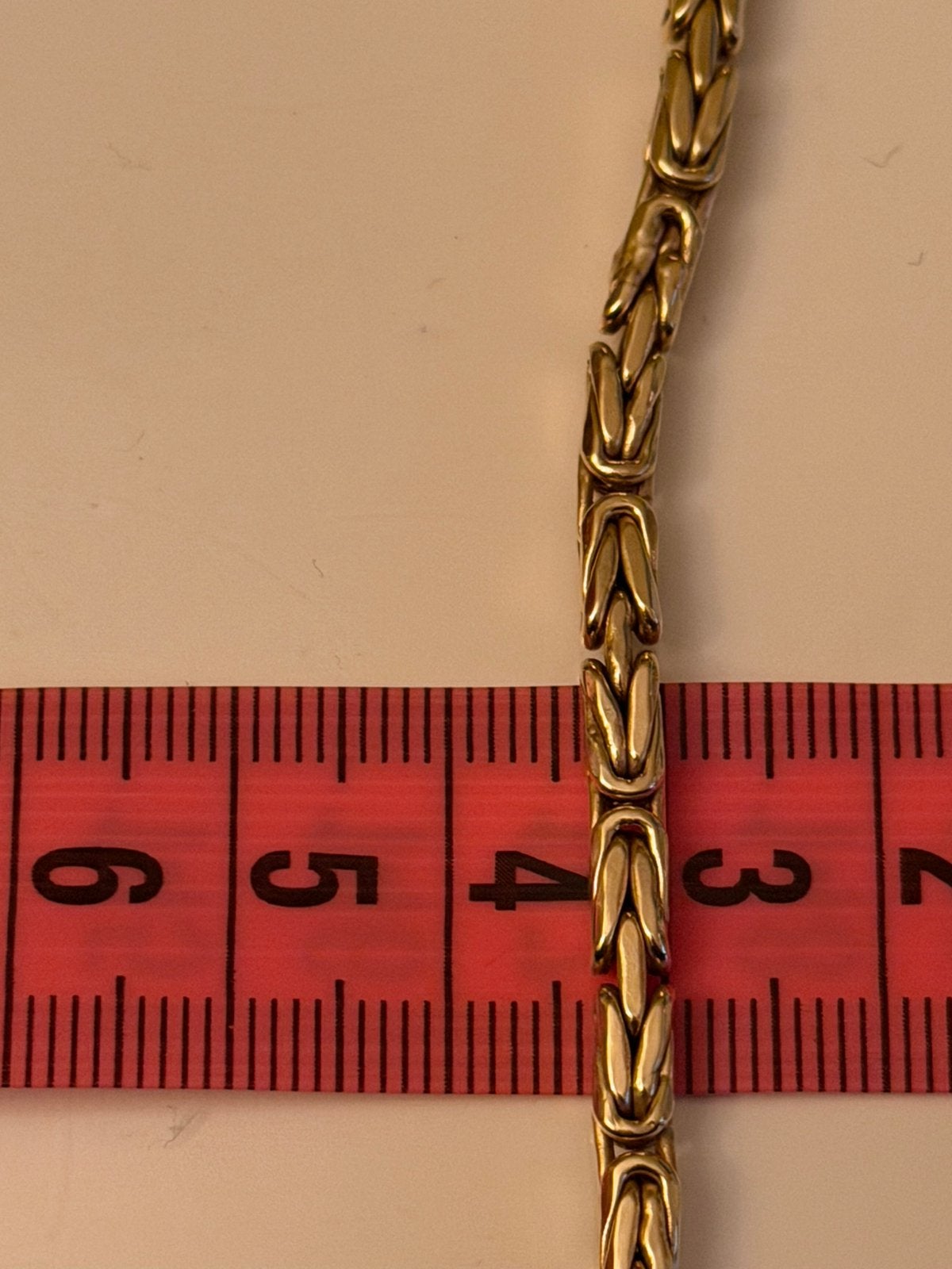 14k gouden koningsketting *61cm* 4mm breed, Postzegels en Munten, Edelmetalen en Baren, Ophalen of Verzenden, Goud